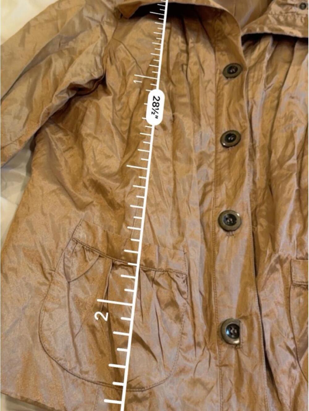 Ruby Rd. Metallic Gold Shimmer Jacket Size 14 - Picture 5 of 6